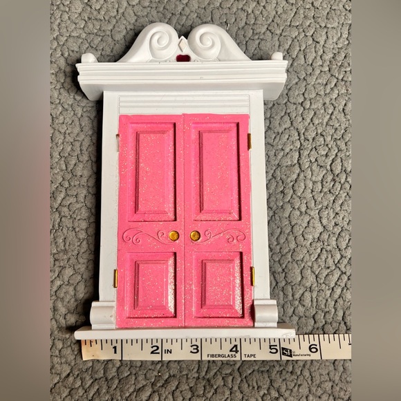 Mini Glitter Fairy Door White And Pink - Picture 5 of 10